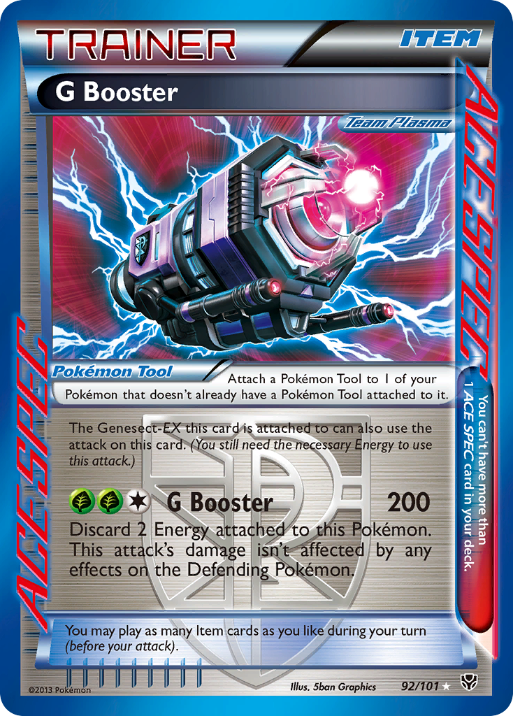 G Booster 92/101 Rare ACE | Plasma Blast | Pokemon Card