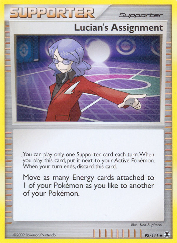 Lucian's Assignment 92/111 Uncommon | Rising Rivals | Pokemon Card