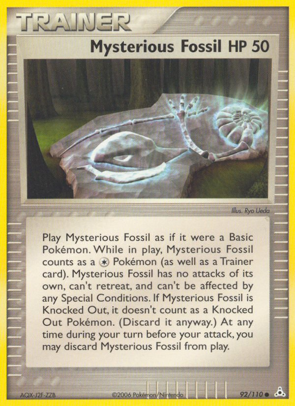 Mysterious Fossil 92/110 Common | Holon Phantoms | Pokemon Card