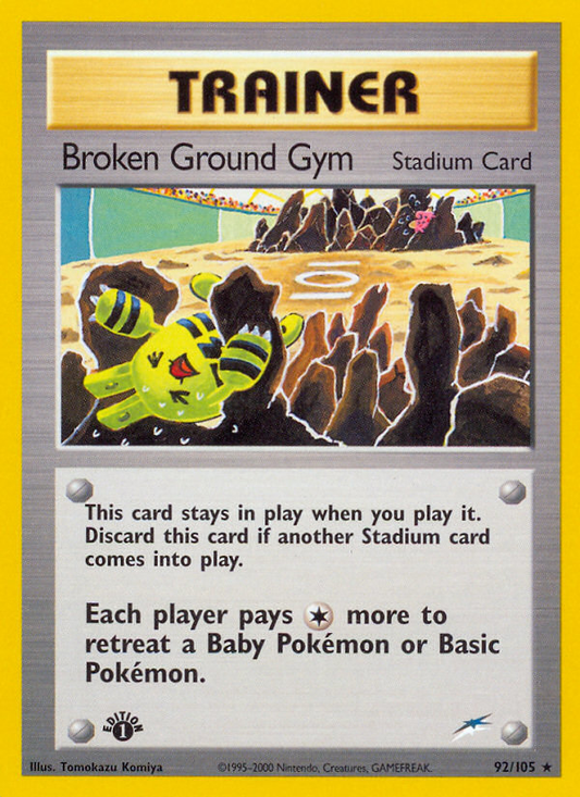 Broken Ground Gym 92/105 Rare | Neo Destiny | Pokemon Card