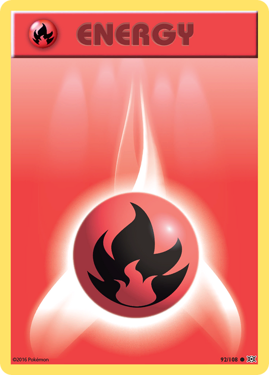 Fire Energy 92/108 Common | Evolutions | Pokemon Card