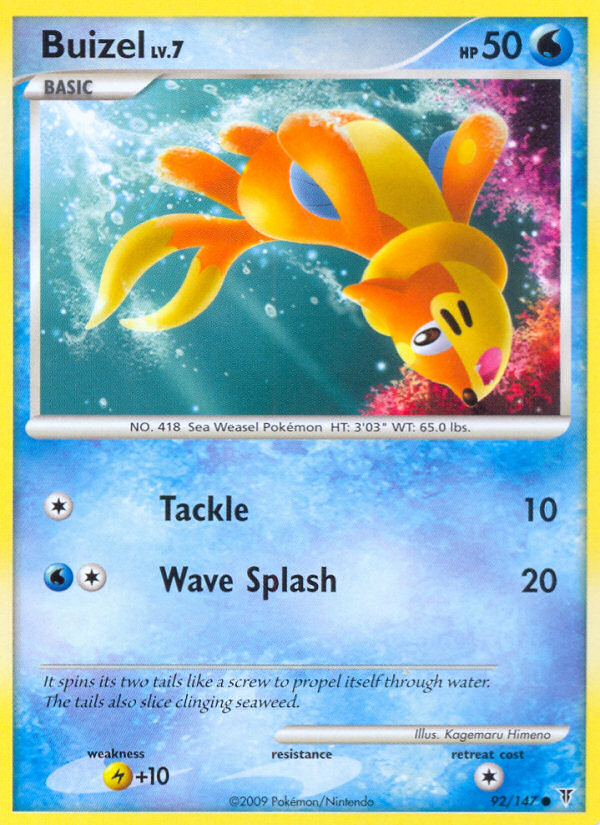Buizel 92/147 Common | Supreme Victors | Pokemon Card