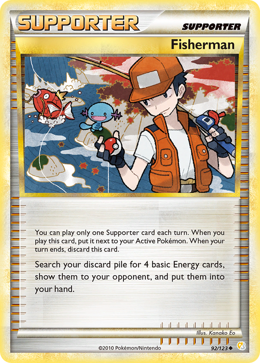 Fisherman 92/123 Uncommon | HeartGold & SoulSilver | Pokemon Card