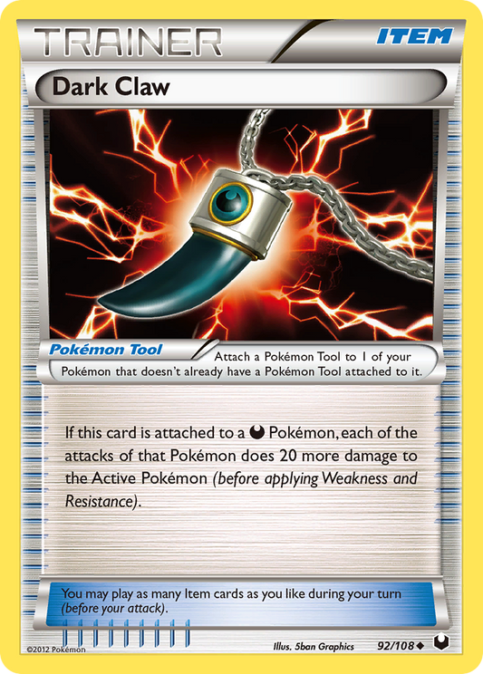 Dark Claw 92/108 Uncommon | Dark Explorers | Pokemon Card
