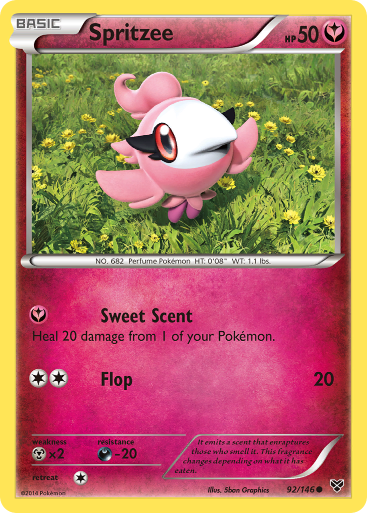 Spritzee 92/146 Common | XY | Pokemon Card