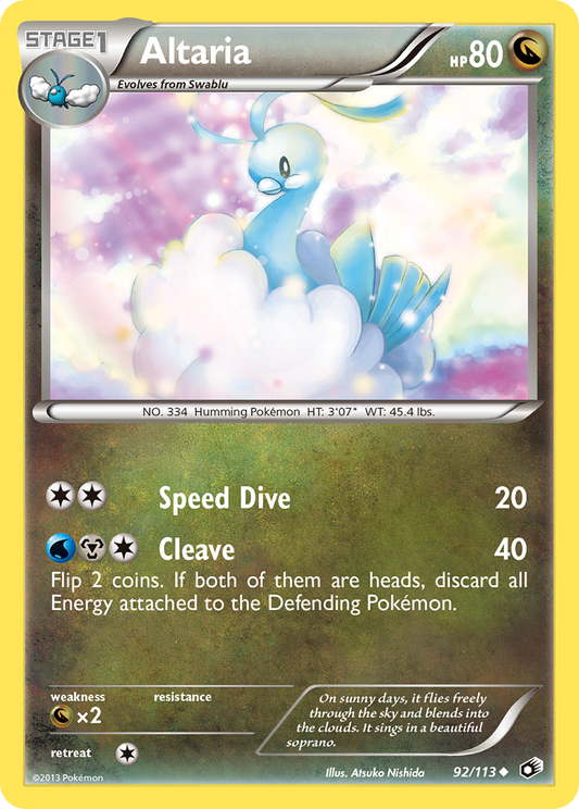 Altaria 92/113 Uncommon | Legendary Treasures | Pokemon Card
