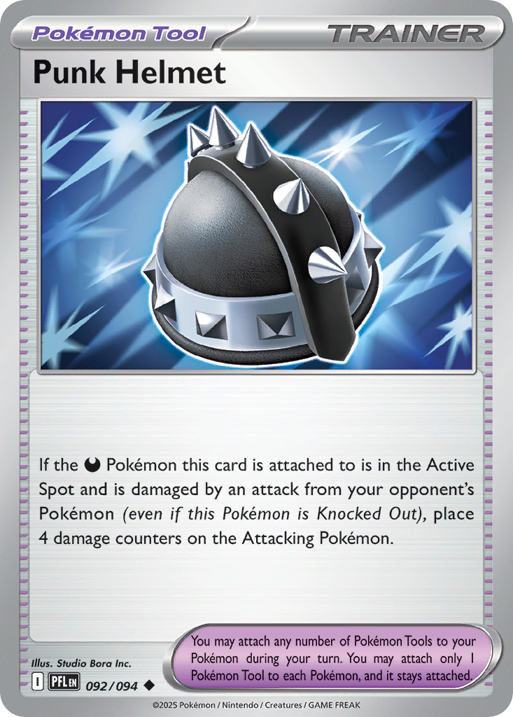 Punk Helmet 92/94 Uncommon | Phantasmal Flames | Pokemon Card
