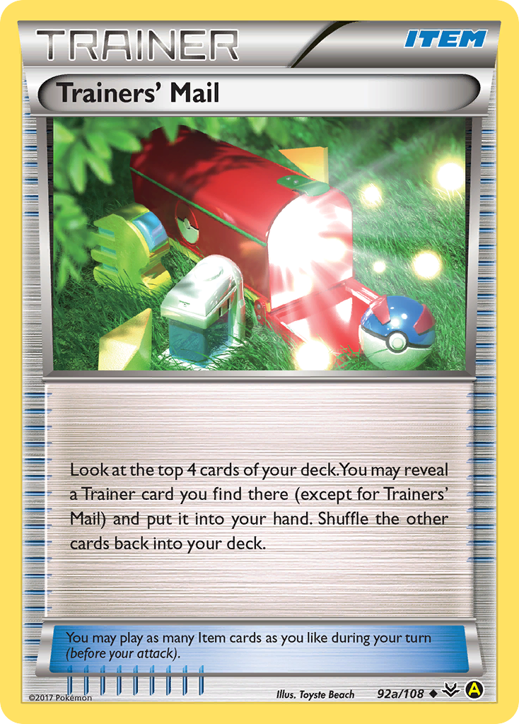 Trainers' Mail 92a/108 Uncommon | Roaring Skies | Pokemon Card