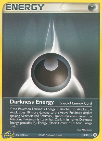 Darkness Energy 93/109 Rare | Ruby & Sapphire | Pokemon Card