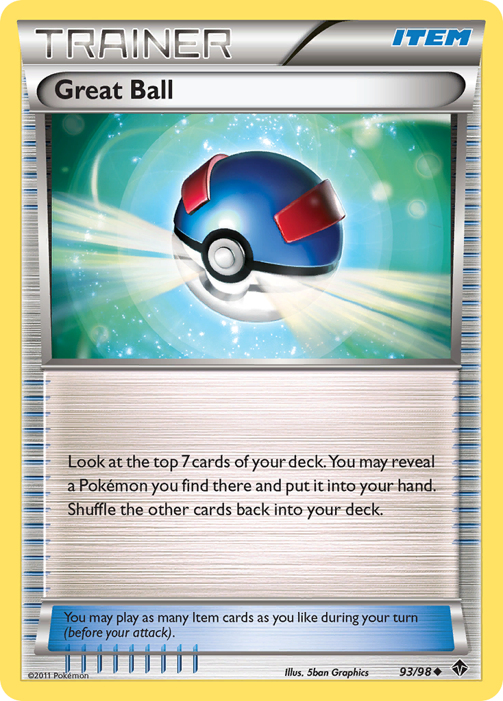 Great Ball 93/98 Uncommon | Emerging Powers | Pokemon Card