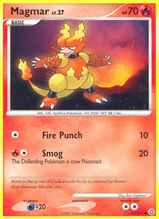 Magmar 93/132 Common | Secret Wonders | Pokemon Card