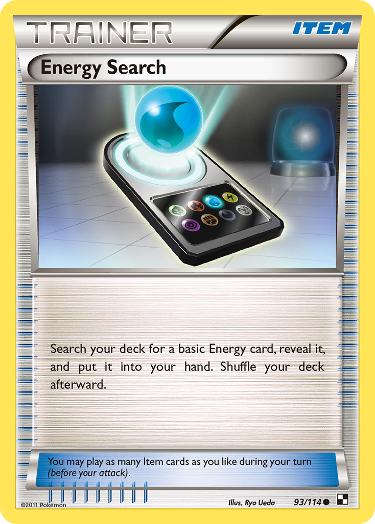 Energy Search 93/114 Common | Black & White | Pokemon Card