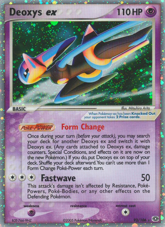 Deoxys ex 93/106 Rare Holo EX | Emerald | Pokemon Card