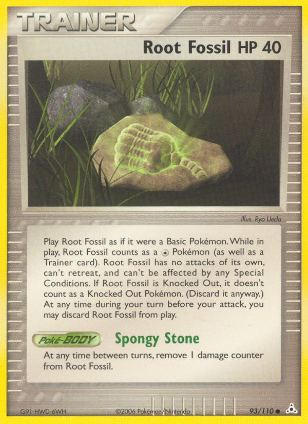 Root Fossil 93/110 Common | Holon Phantoms | Pokemon Card