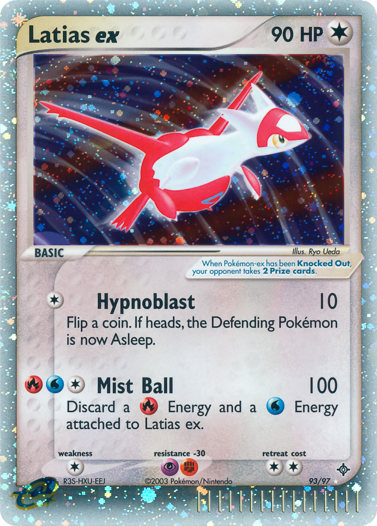 Latias ex 93/97 Rare Holo EX | Dragon | Pokemon Card
