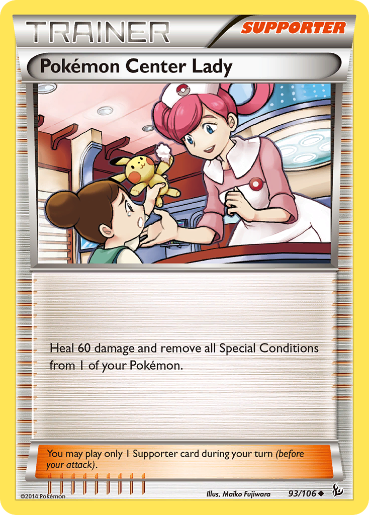 Pokémon Center Lady 93/106 Uncommon | Flashfire | Pokemon Card