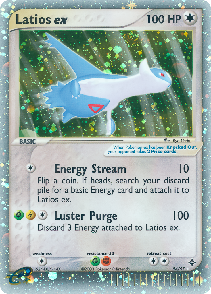 Latios ex 94/97 Rare Holo EX | Dragon | Pokemon Card