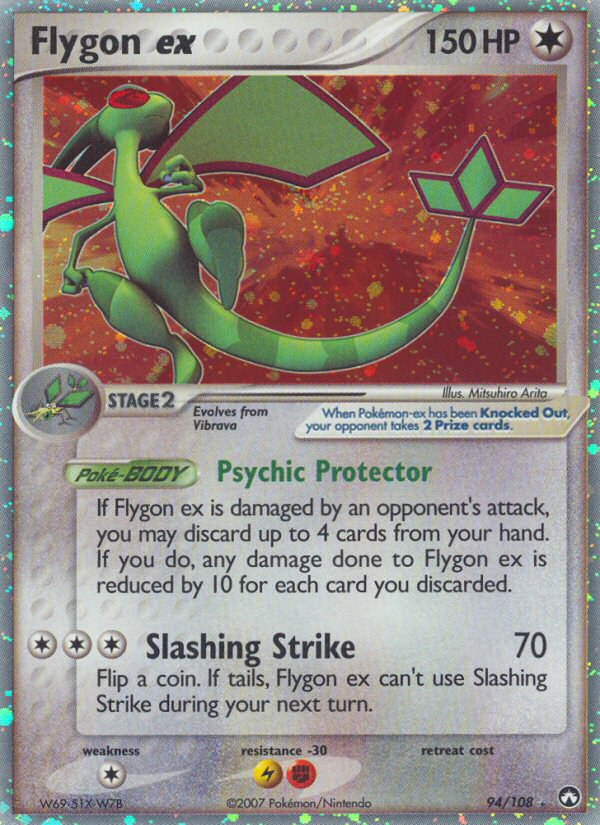 Flygon ex 94/108 Rare Holo EX | Power Keepers | Pokemon Card