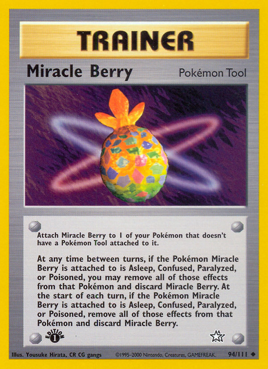 Miracle Berry 94/111 Uncommon | Neo Genesis | Pokemon Card