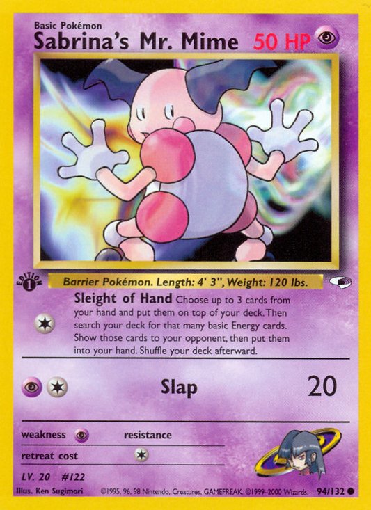 Sabrina's Mr. Mime 94/132 Common | Gym Heroes | Pokemon Card