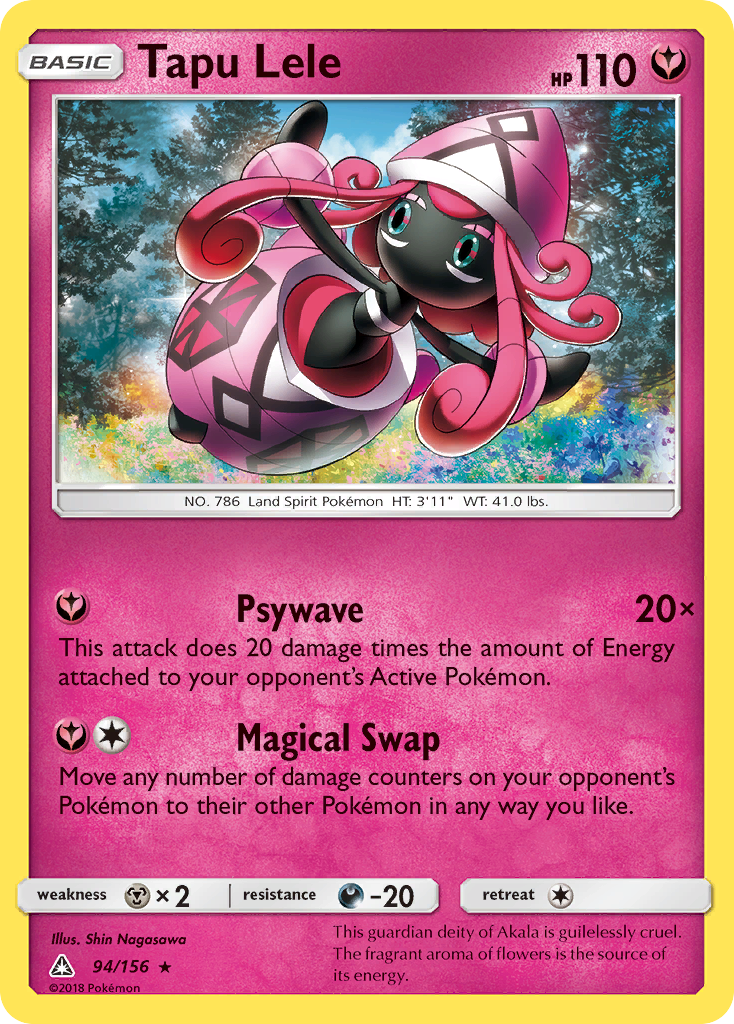 Tapu Lele 94/156 Rare | Ultra Prism | Pokemon Card