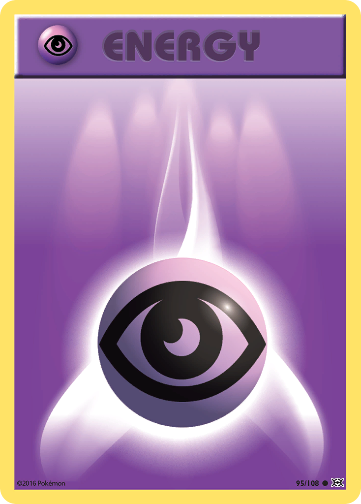 Psychic Energy 95/108 Common | Evolutions | Pokemon Card
