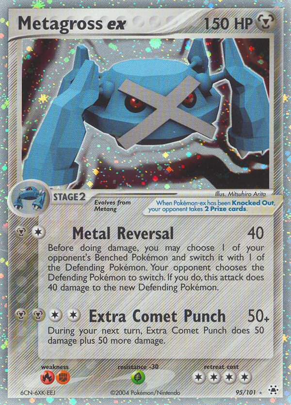 Metagross ex 95/101 Rare Holo EX | Hidden Legends | Pokemon Card