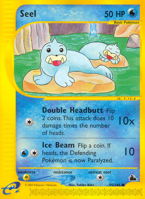 Seel 95/144 Common | Skyridge | Pokemon Card