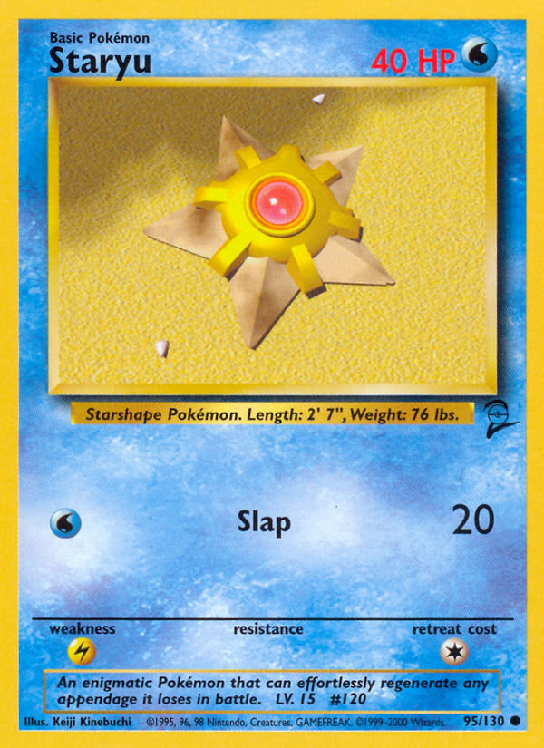 Staryu 95/130 Common | Base Set 2 | Pokemon Card