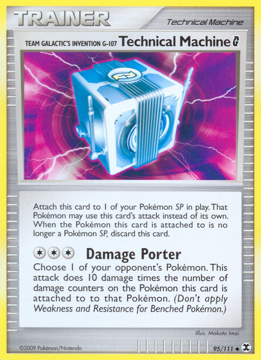 Team Galactic's Invention G-107 Technical Machine G 95/111 Uncommon | Rising Rivals | Pokemon Card