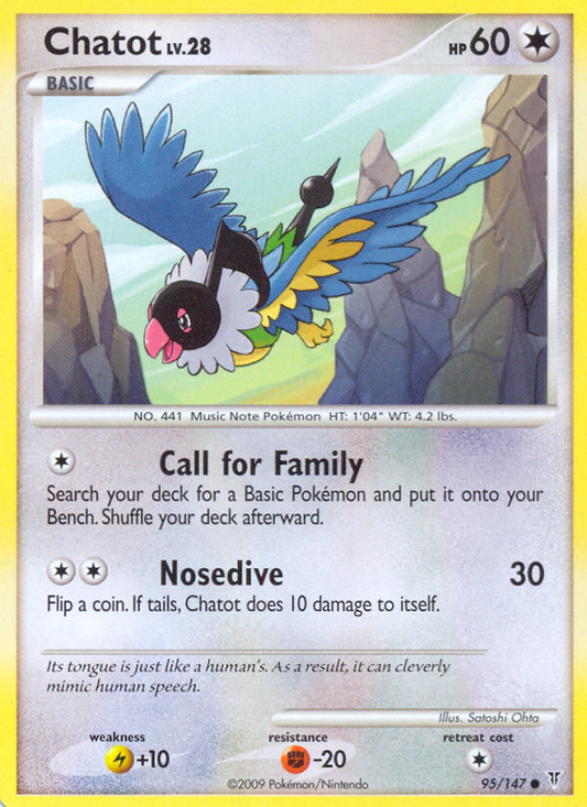 Chatot 95/147 Common | Supreme Victors | Pokemon Card