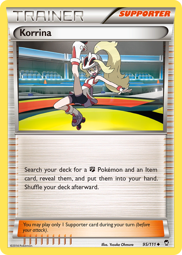 Korrina 95/111 Uncommon | Furious Fists | Pokemon Card