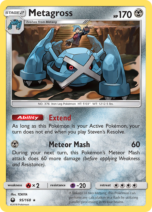 Metagross 95/168 Rare Holo | Celestial Storm | Pokemon Card