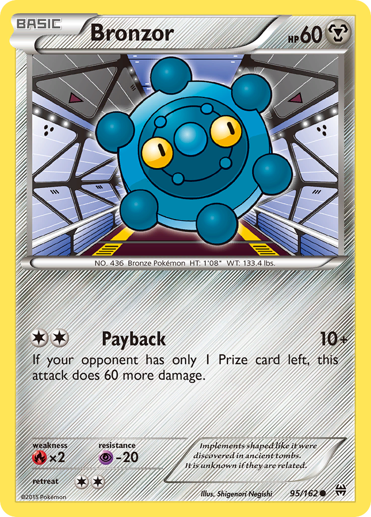 Bronzor 95/162 Common | BREAKthrough | Pokemon Card