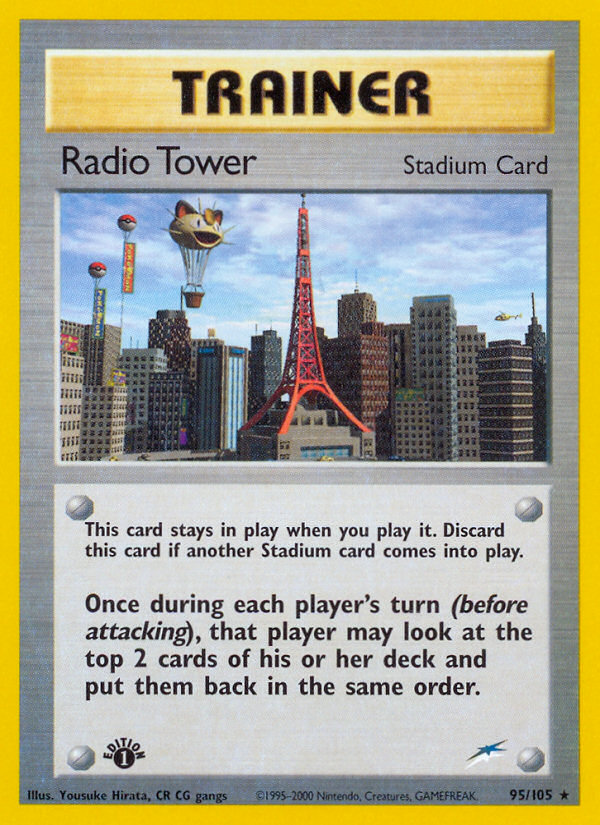 Radio Tower 95/105 Rare | Neo Destiny | Pokemon Card