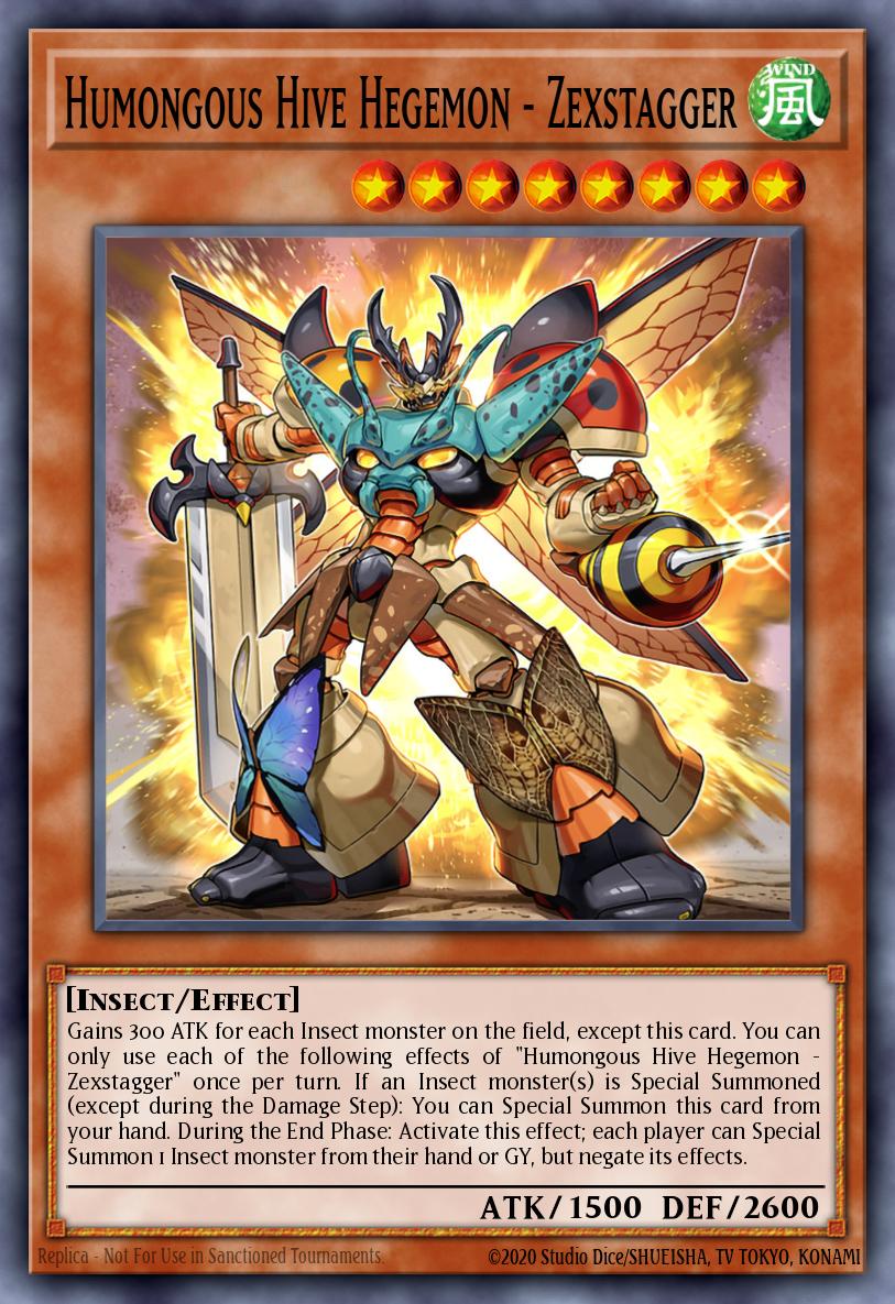 insect yugioh cards Humongous Hive Hegemon Zexstagger - PHHY-EN099 Super Rare