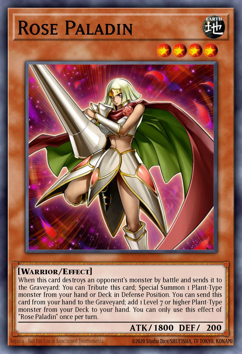 paladin yugioh cards Rose Paladin - PGL2-EN004 Gold Secret Rare