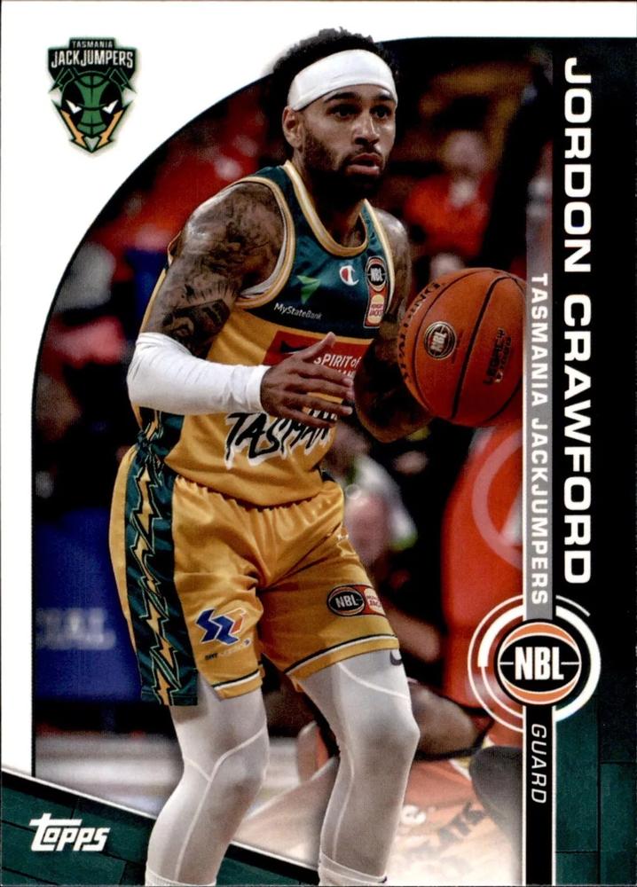 Jordon Crawford #96 Tasmania JackJumpers | 2023-24 Topps NBL | NBL Trading Card