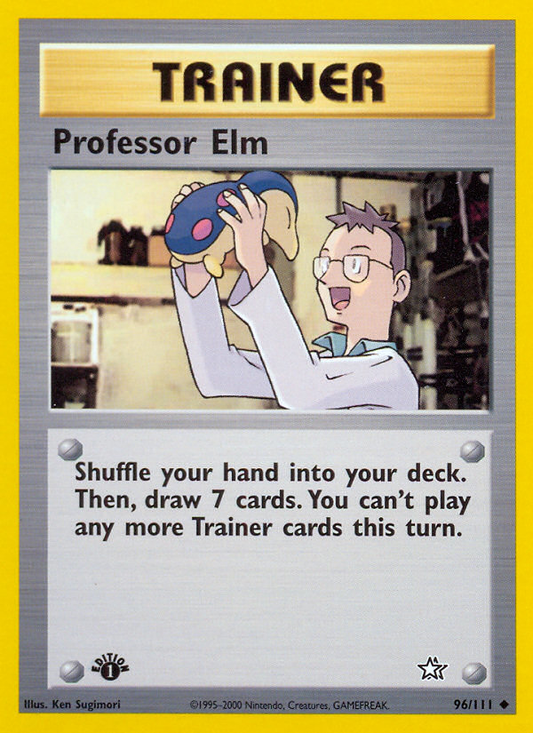 Professor Elm 96/111 Uncommon | Neo Genesis | Pokemon Card