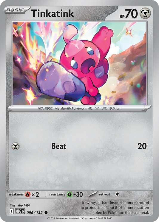 Tinkatink 96/132 Common | Mega Evolution | Pokemon Card