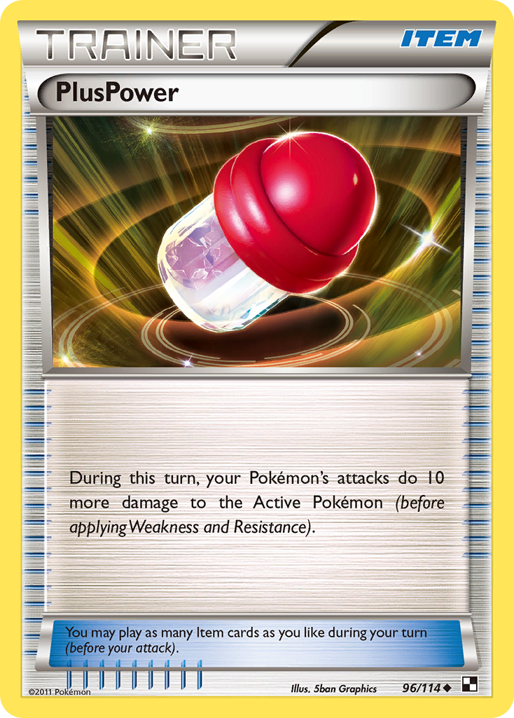 PlusPower 96/114 Uncommon | Black & White | Pokemon Card