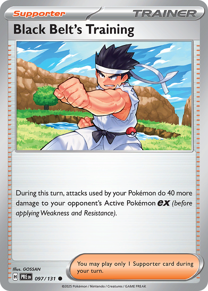 Black Belt's Training 97/131 Common | Prismatic Evolutions | Pokemon Card