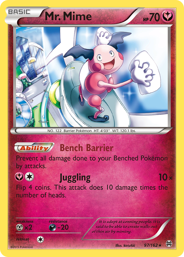 Mr. Mime 97/162 Rare | BREAKthrough | Pokemon Card