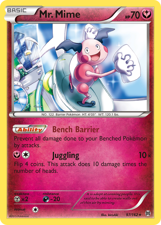 Mr. Mime 97/162 Rare | BREAKthrough | Pokemon Card