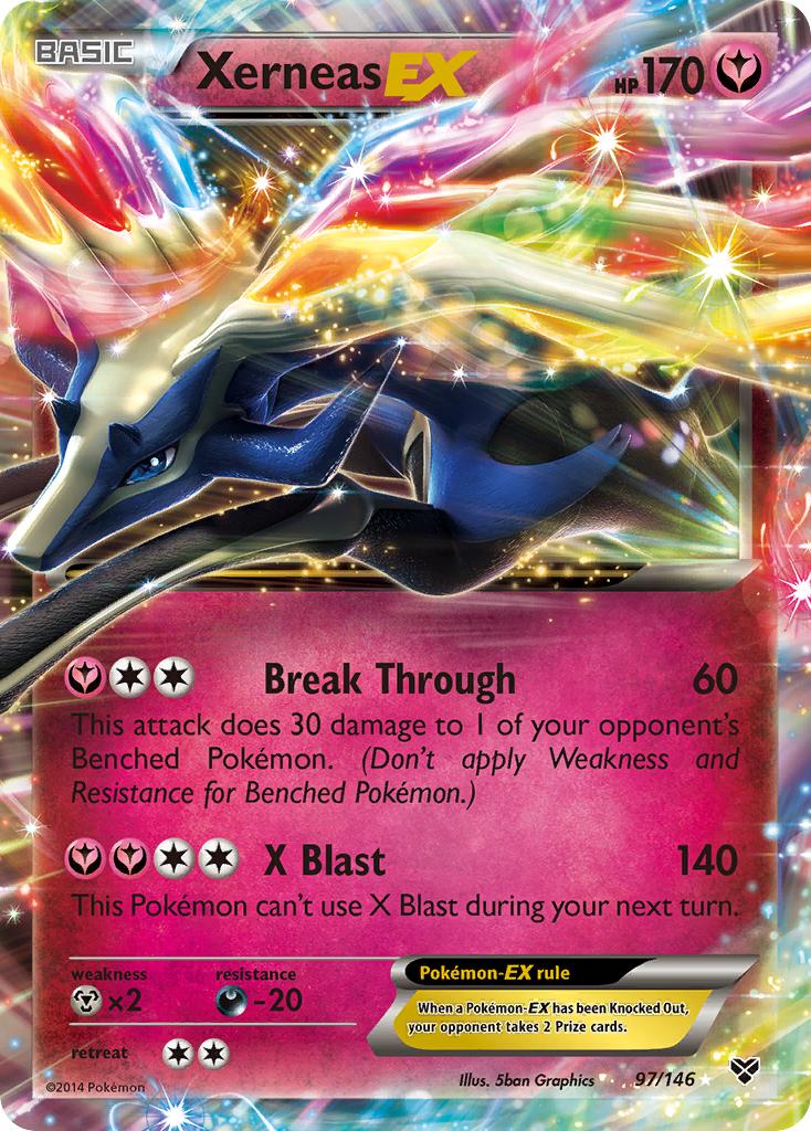 Xerneas-EX 97/146 Rare Holo EX | XY | Pokemon Card