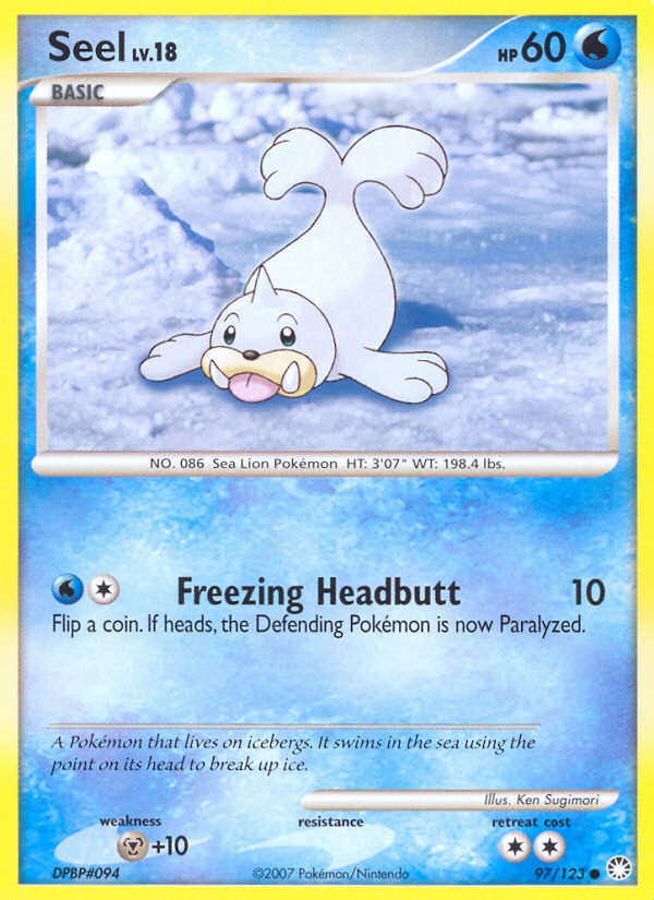 Seel 97/123 Common | Mysterious Treasures | Pokemon Card
