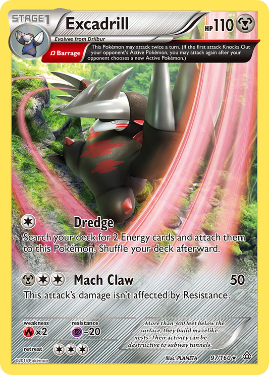 Excadrill 97/160 Rare Holo | Primal Clash | Pokemon Card