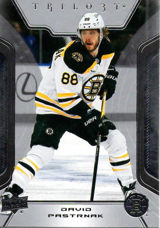 David Pastrnak #98 Boston Bruins | 2023-24 Upper Deck Trilogy | NHL Trading Card
