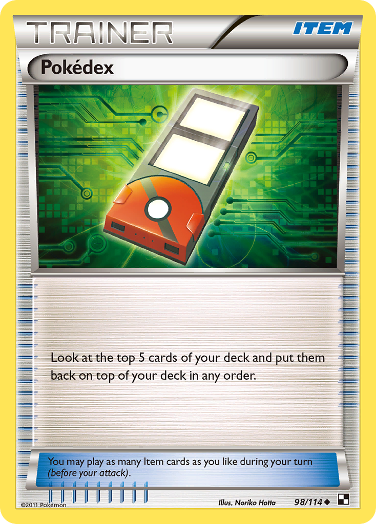 Pokédex 98/114 Uncommon | Black & White | Pokemon Card