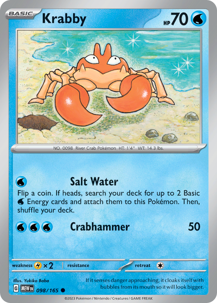 Buy Krabby 098/165 Common | 151